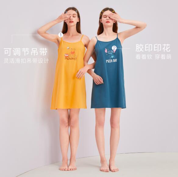 乐町&迪士尼联名 性感可爱吊带睡裙 多色